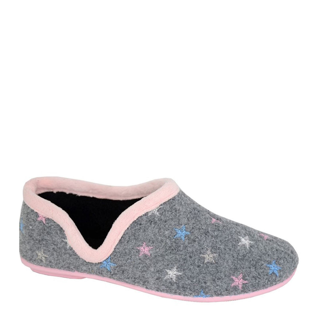 Sleepers Aria Star Motif V Sided Cuff Slippers