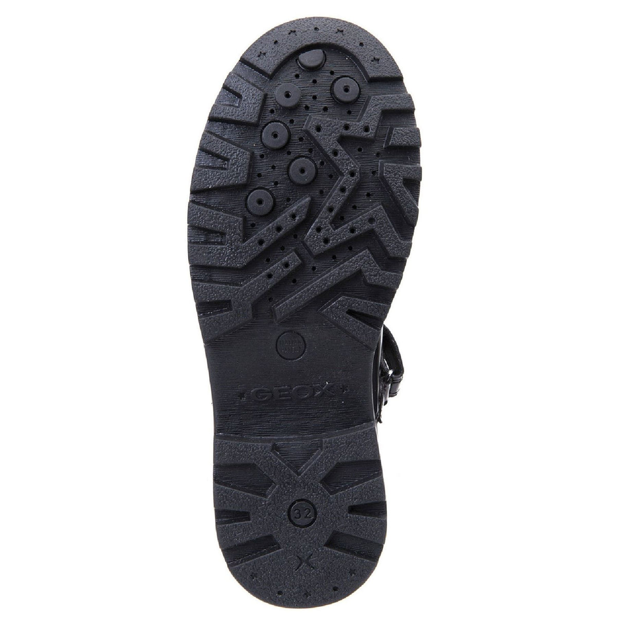 Geox Girls School Black Touch Fastening J Casey G. P Shoes