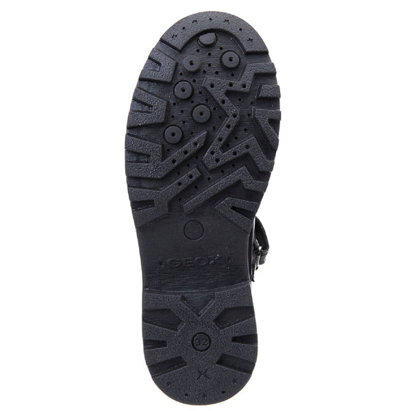 Geox Girls School Black Touch Fastening J Casey G. P Shoes