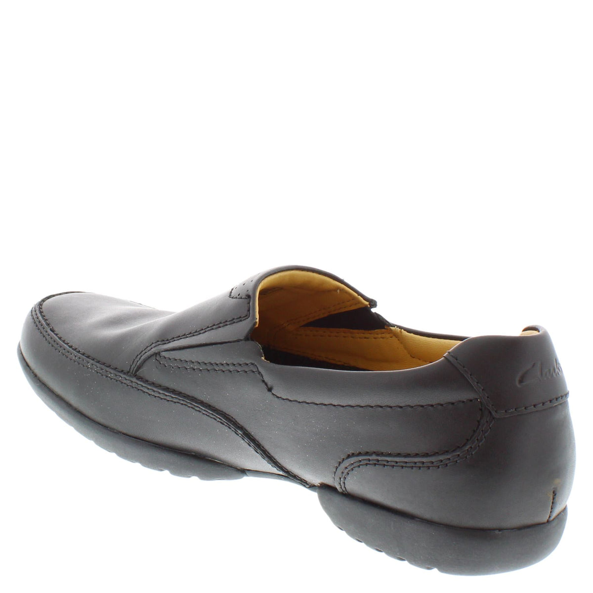 Clarks Recline Free Leather Wide H Fit Slip On Shoes