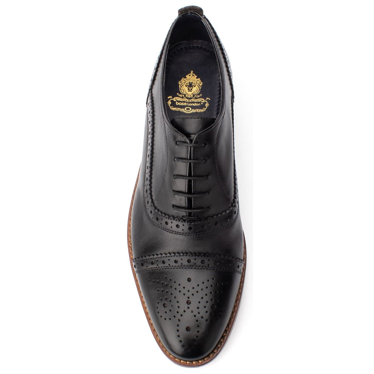 Base London Cast Waxy Brogue Shoes