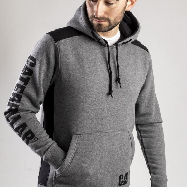 Caterpillar Logo Panel Hooded Sweatshirt