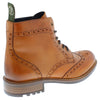 Frank James Camden High Quality Cleated Real Leather Lace Up Brogue Mens Boots