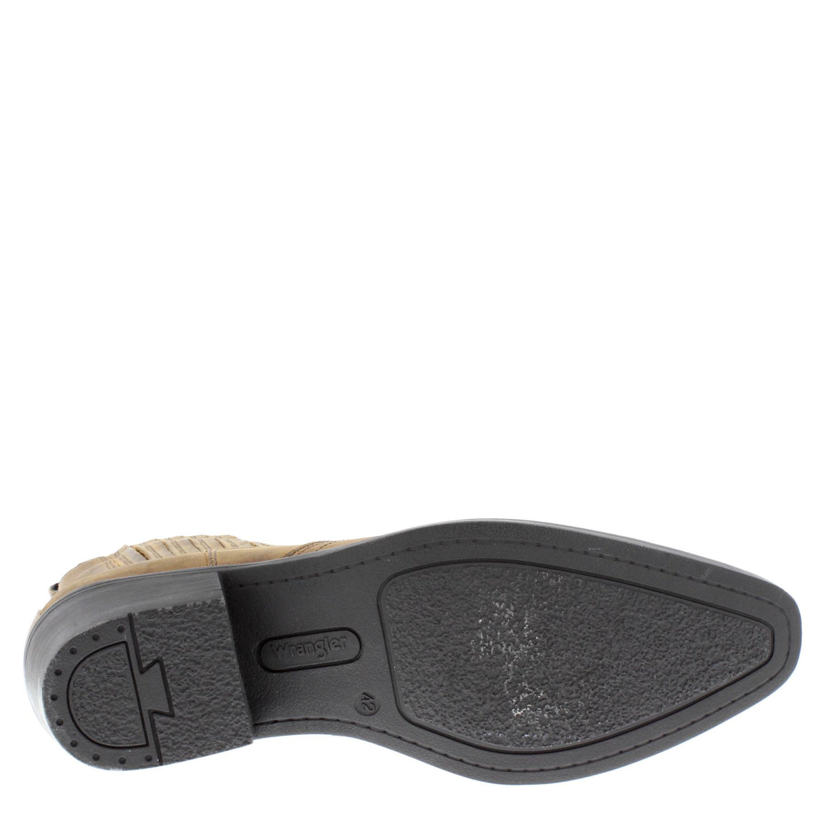 Wrangler Tex Mid Leather Pull on Mens Cowboy Western Chelsea Pointed Boots