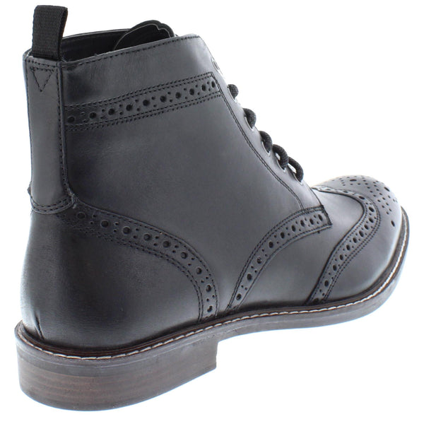Thomas Crick Askham Brogue Lace Up Mens Leather Boots