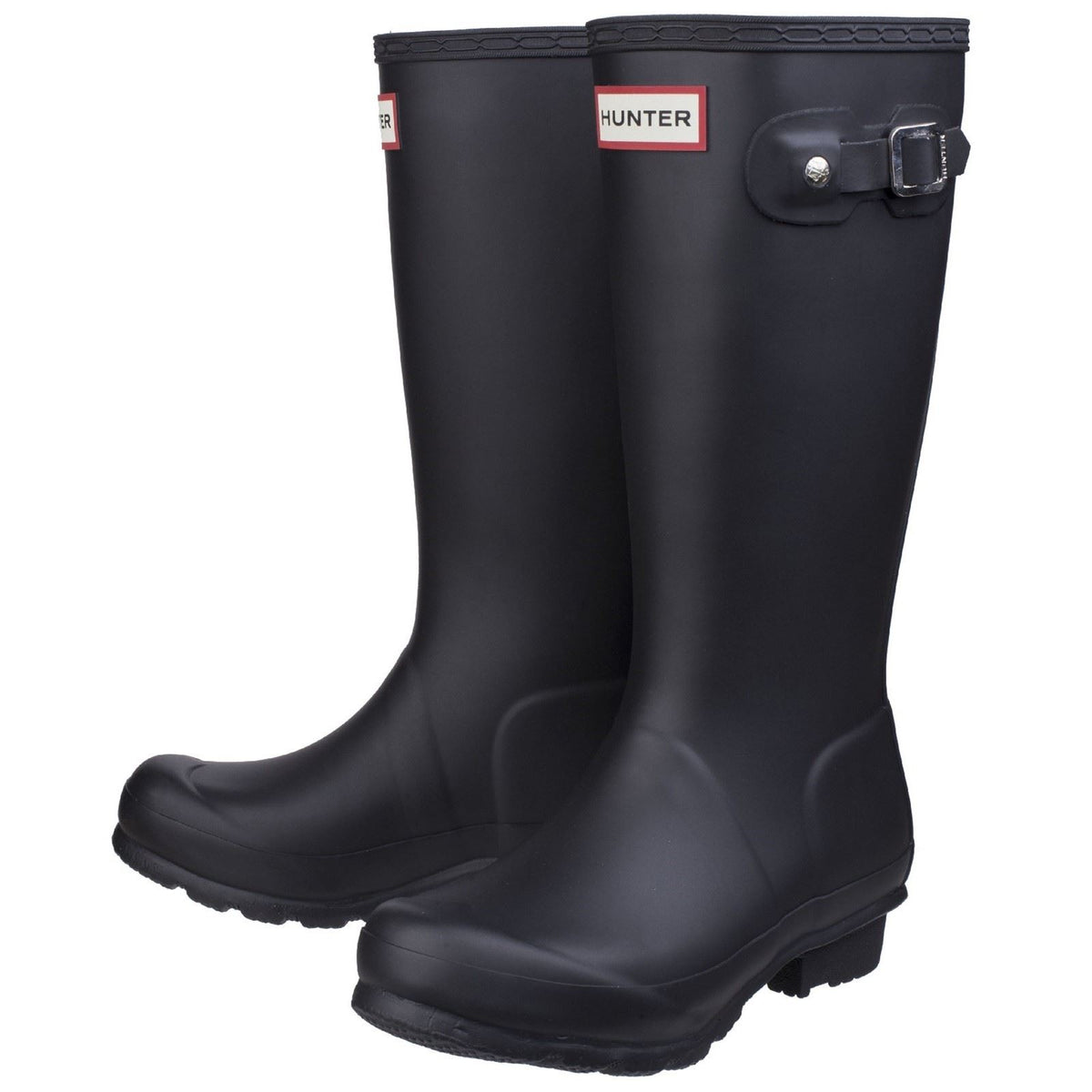 Kids Hunter Original Big Kids Winter Snow Rain Wellington Boots Black