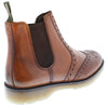 Frank James Warkton Leather Pull On Mens Brogue Chelsea Boots