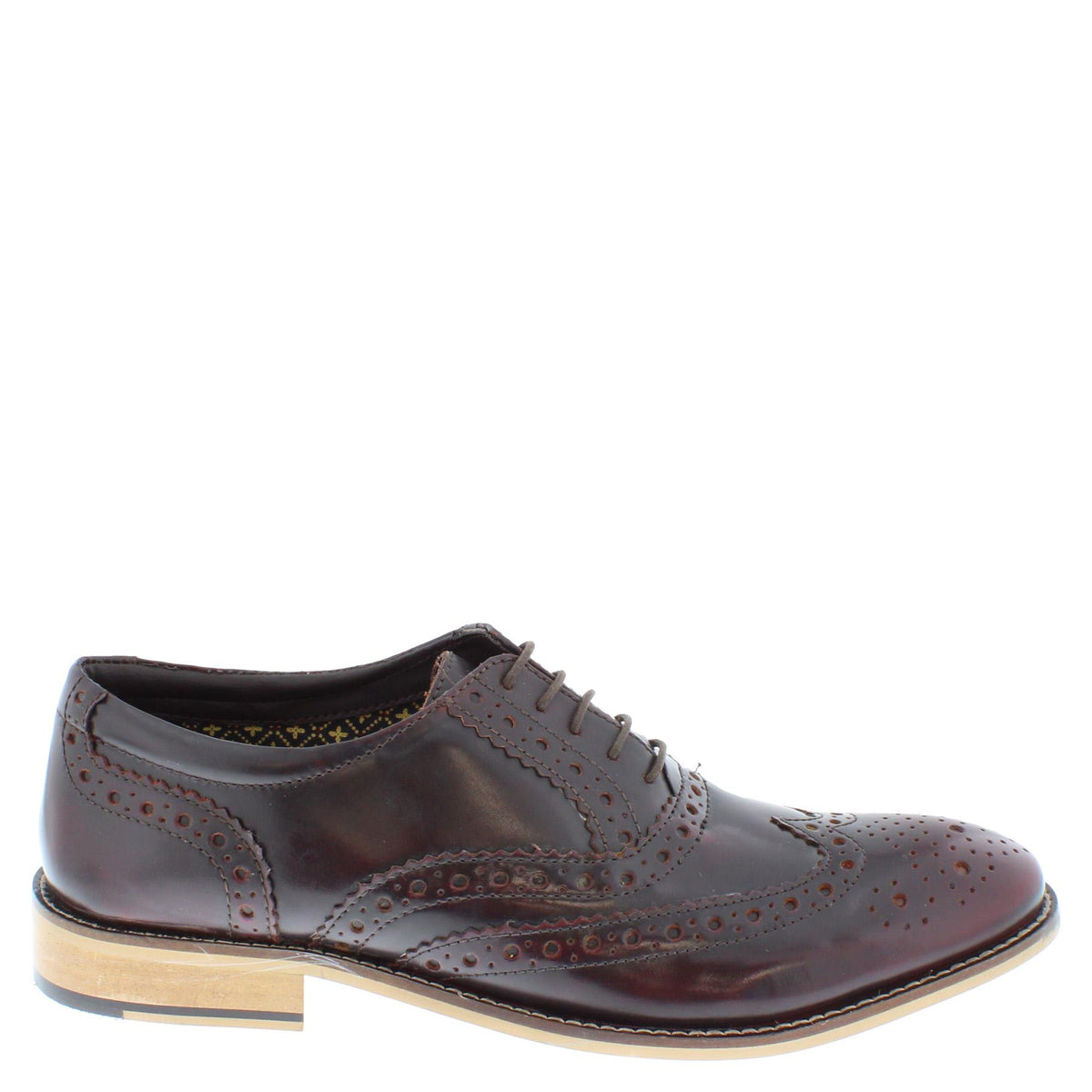 Herbert Frank Enfield Mens Leather Lace Up Wingtip Formal Gatsby