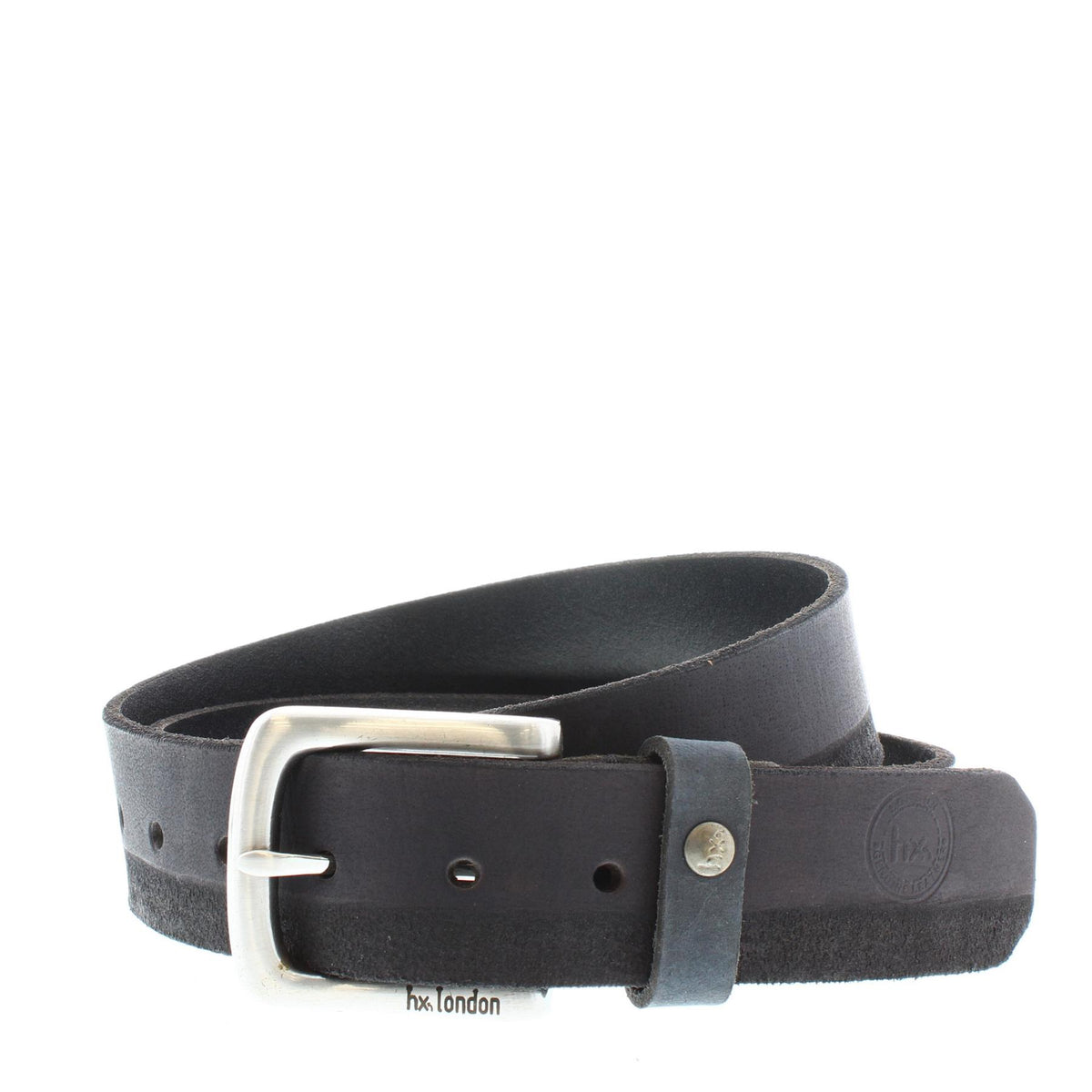 HX London Silicon Men's Leather with Suede Belt