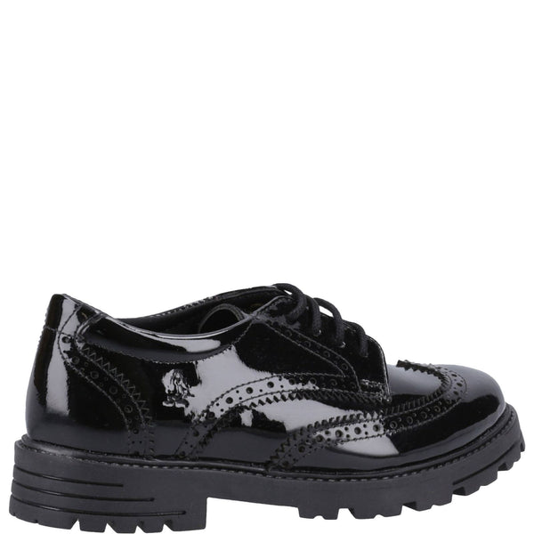 Hush Puppies Maxine Girls' Junior Patent Lace Up School Shoes