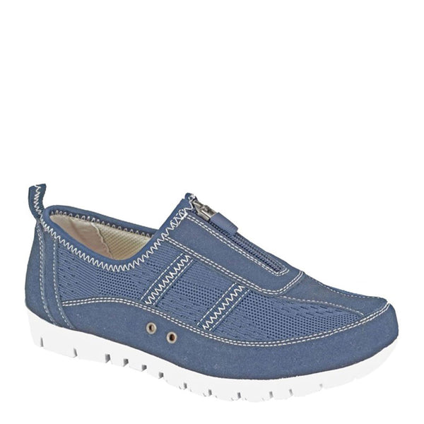 Boulevard L 535 Zip Leisure Wide Fit Casual Shoes
