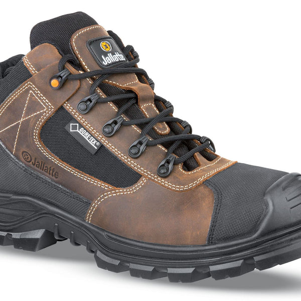 Jallatte Jaltex S3 Gore-Tex Waterproof Metal Free Safety Brown Lace Boots JJV53