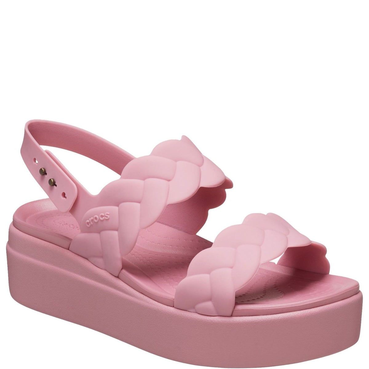 Crocs Brooklyn Women's Woven Low Wedge Sandals