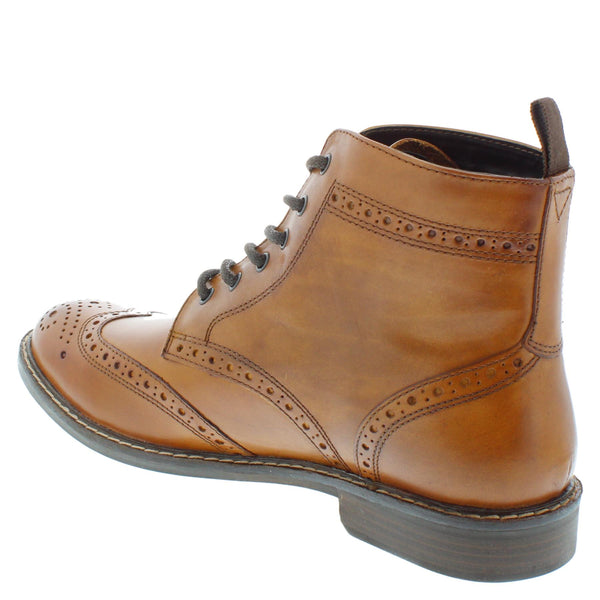 Thomas Crick Askham Brogue Lace Up Mens Leather Boots