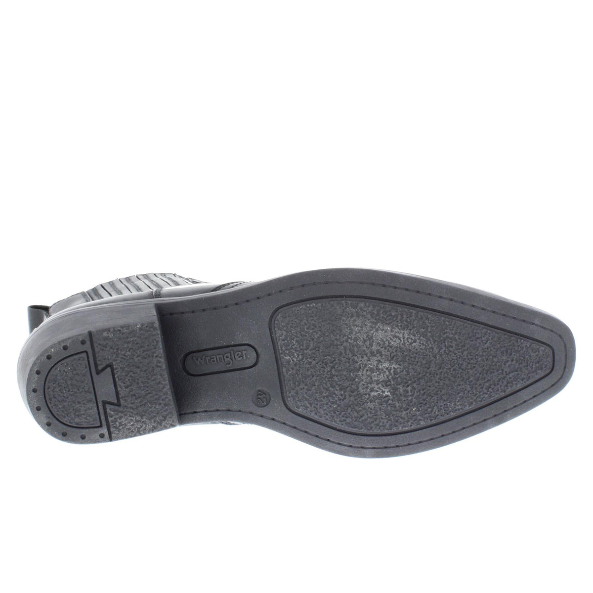 Wrangler Tex Mid Leather Pull on Mens Cowboy Western Chelsea Pointed Boots