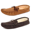 Coopers Suede Fleece Lined Soft Sole Mens Moccasin Slippers Made In England