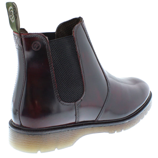 Frank James Naseby Mens Leather Chelsea Dealer Pull On Boots