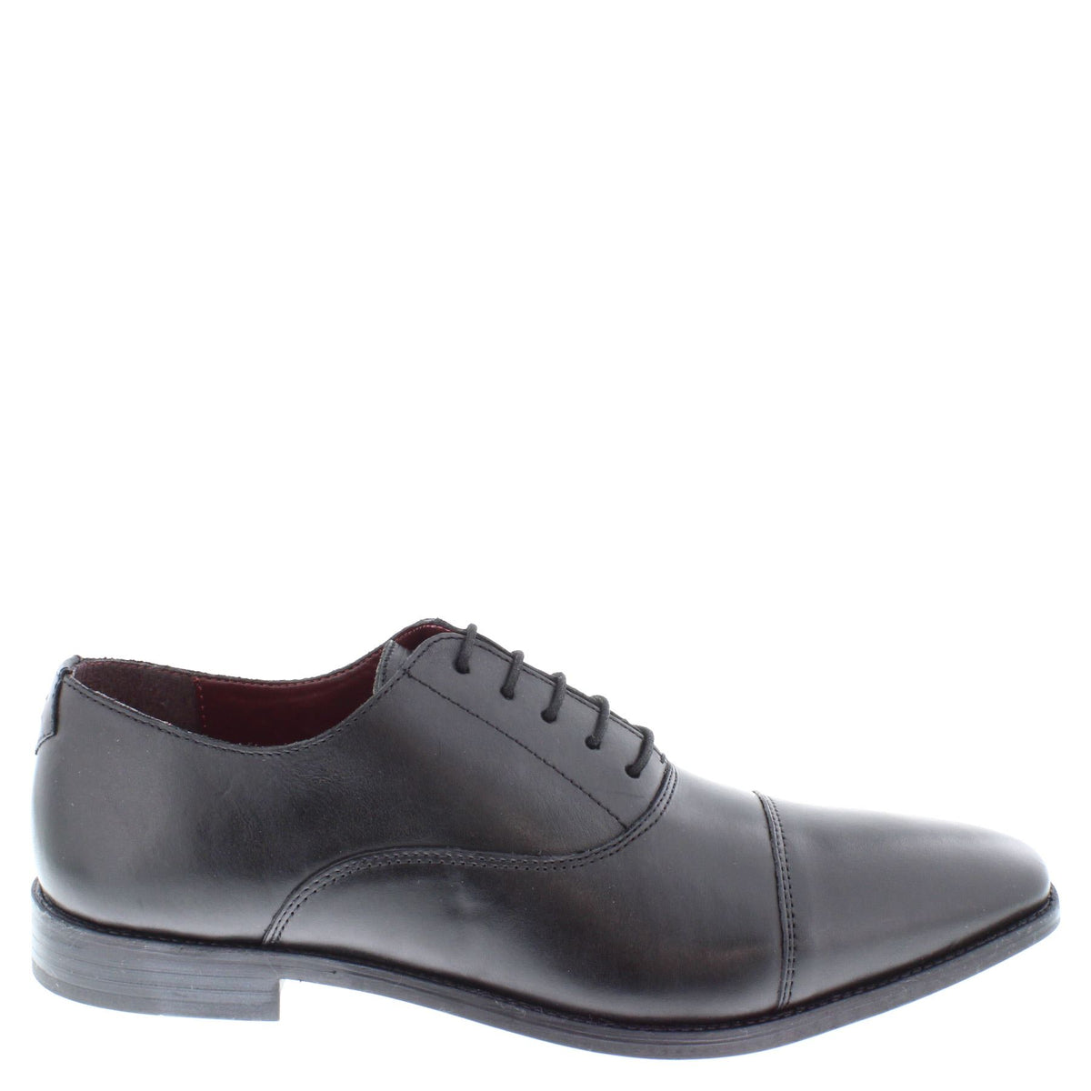 Thomas Crick Men's Leather Lace Up Oxford Cap Shoes