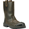 Jallatte Jalsalix Brown Greasy Leather Mens Vibram Safety S3 Toecap Misole Rigger Boots