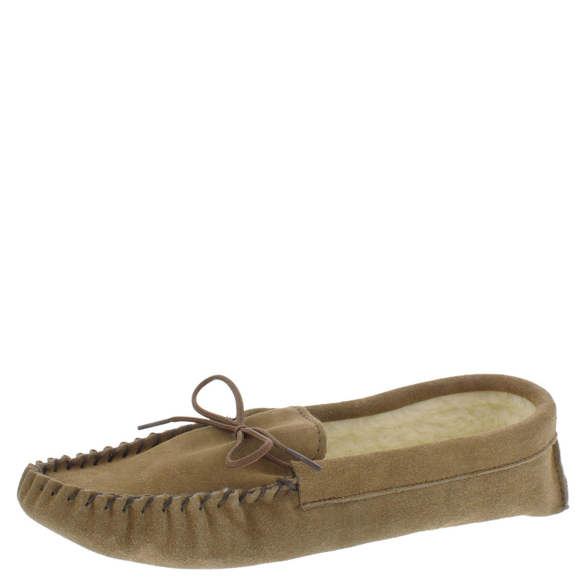 Coopers Suede Fleece Lined Soft Sole Mens Moccasin Slippers Made In England