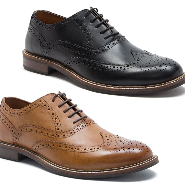 Thomas Crick Cardew Wingtip Mens Leather Brogue Lace Up Formal Shoes
