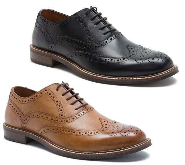 Thomas Crick Cardew Wingtip Mens Leather Brogue Lace Up Formal Shoes