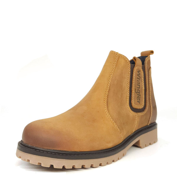 Wrangler Yuma Chelsea Ankle Leather Pull On Mens Boots