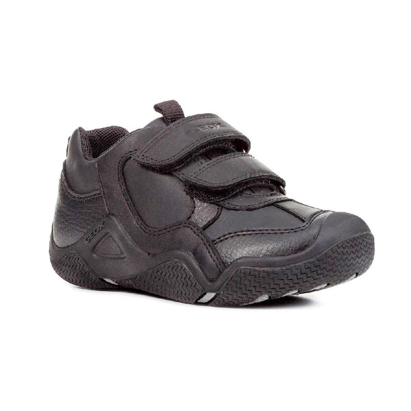 Geox Boys School Black J Wader A Touch Fastening Shoes