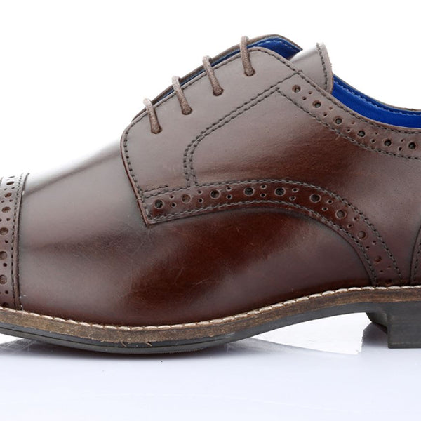 Thomas Crick Claydon Mens Leather Lace Up Brogue Formal Shoes