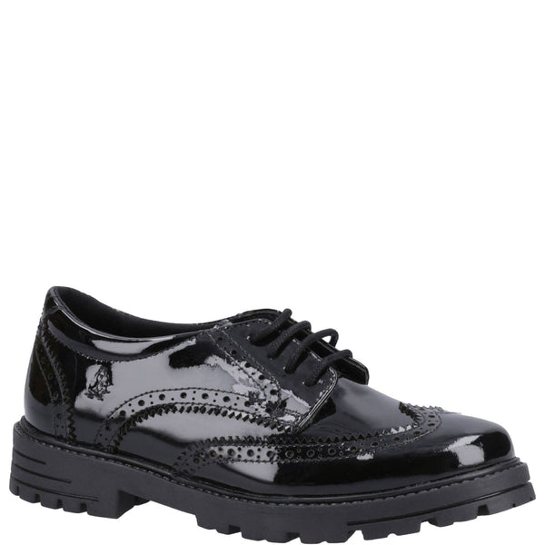 Hush Puppies Maxine Girls' Junior Patent Lace Up School Shoes