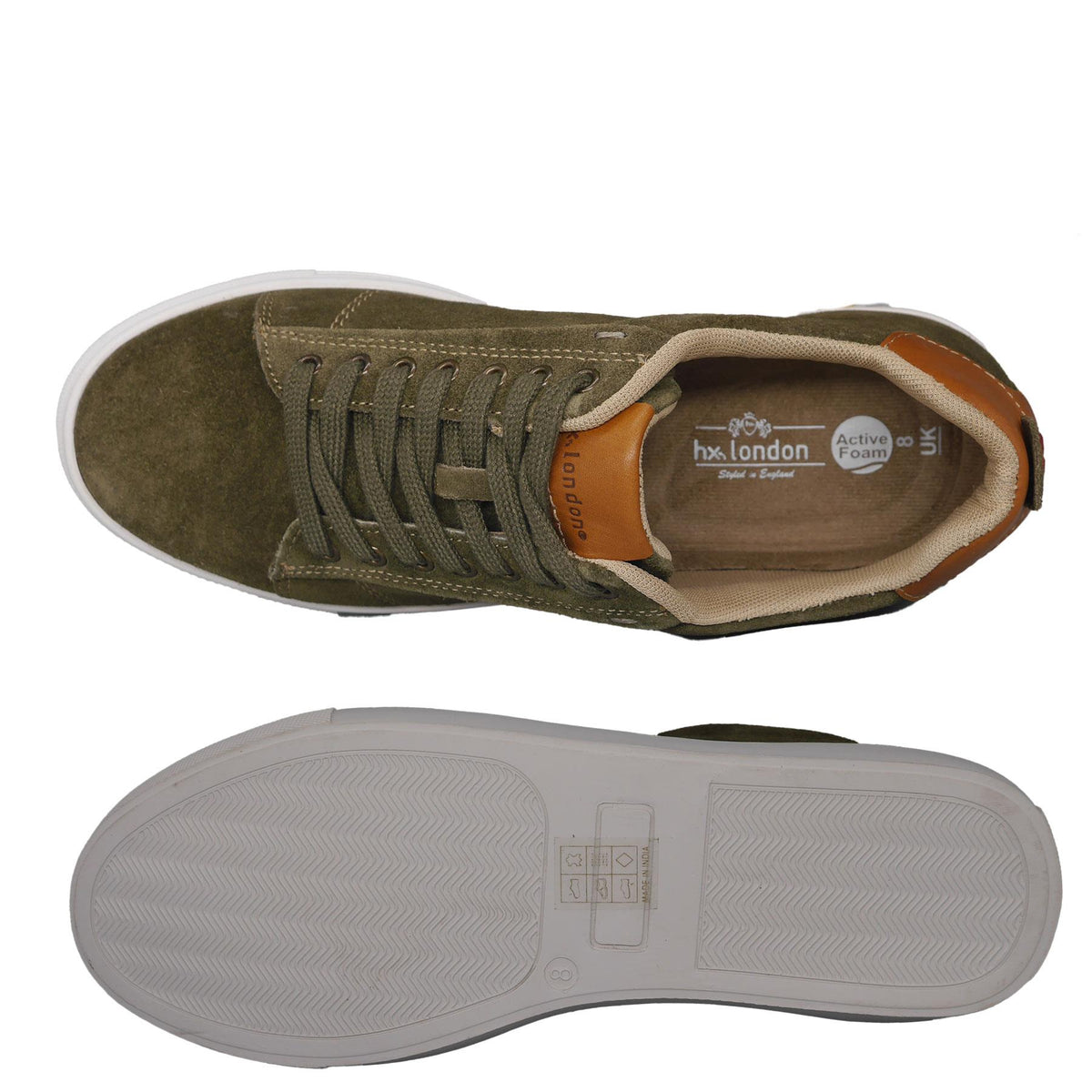 Romford Suede Smart Casual Lace Up Trainers