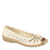 Boulevard L 515 Punched Open Toe Flower Sandals