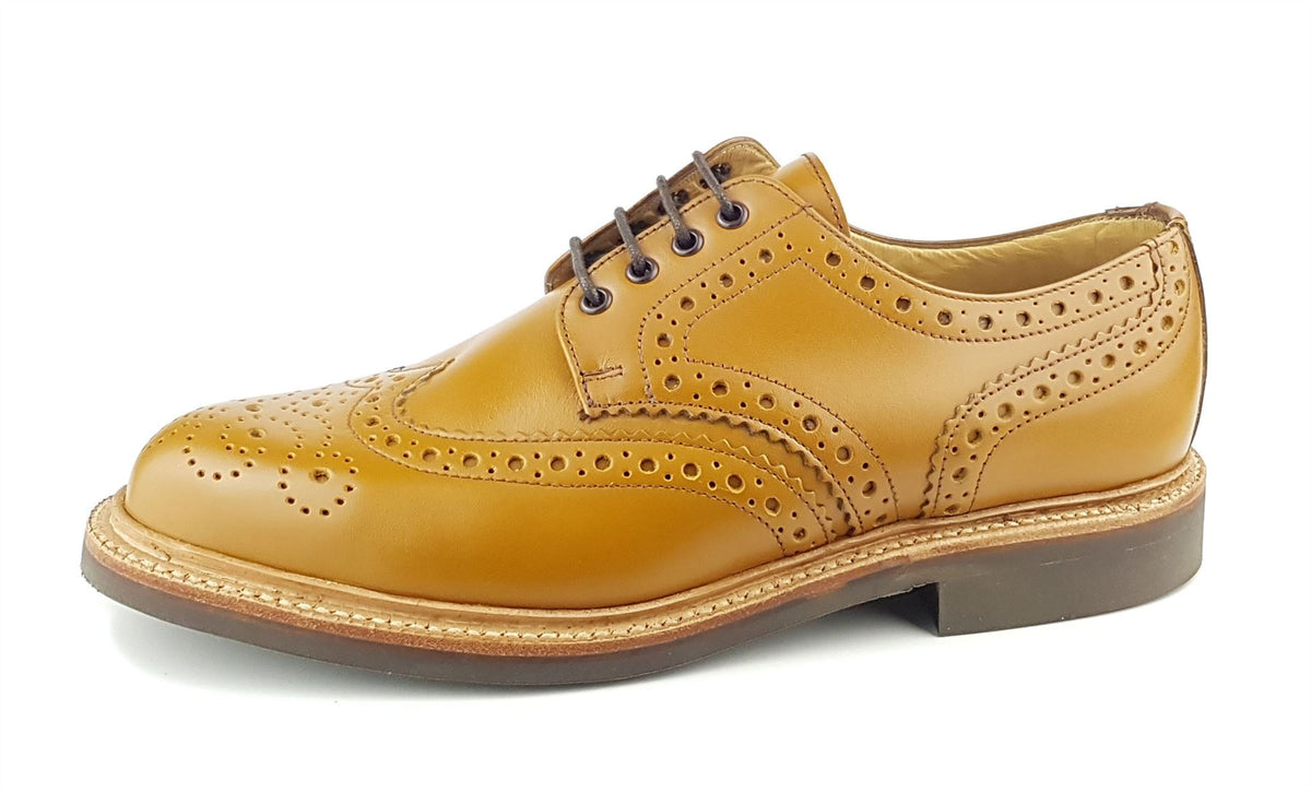 Horrel Charles Horrel England CH2010 Brogue Leather Welted Lace Mens Commando ...
