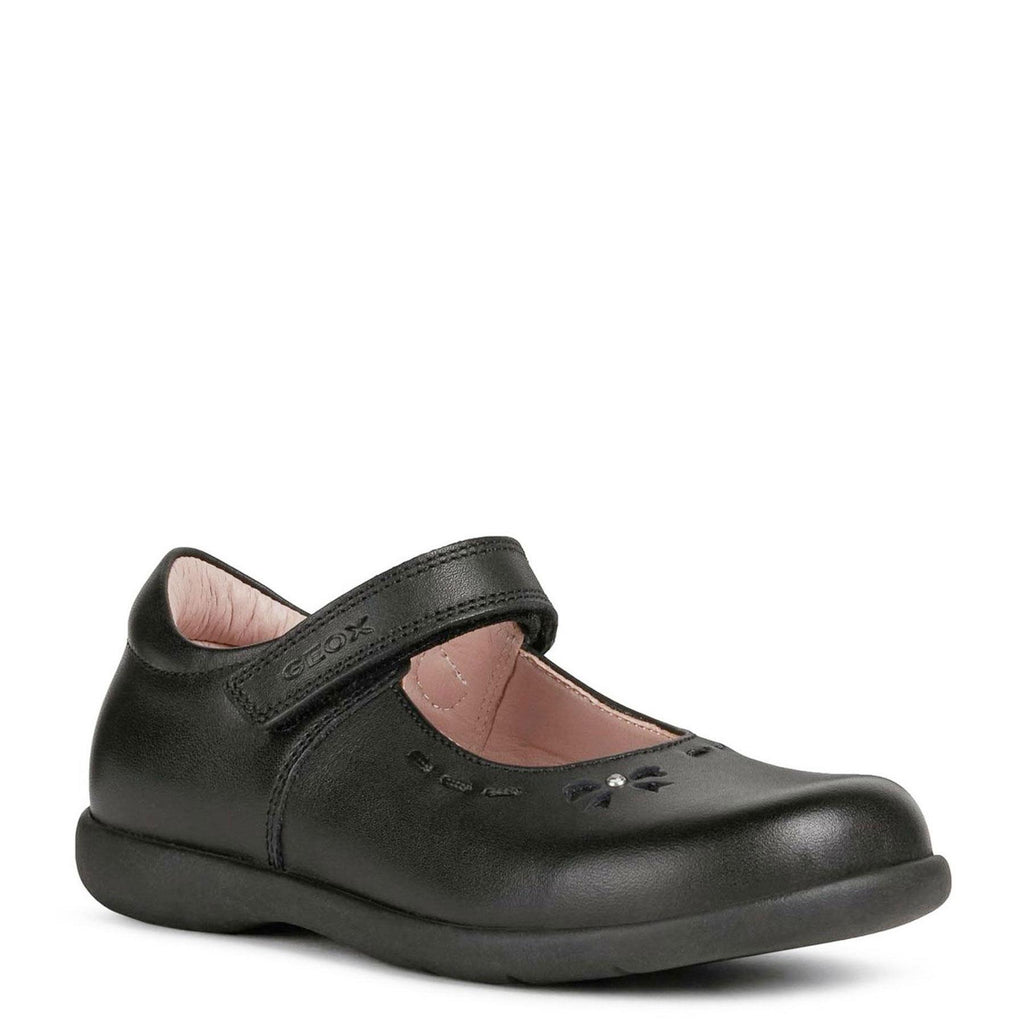 Geox Naimara Girls' Touch Fastening Leather Mary Jane School Shoes