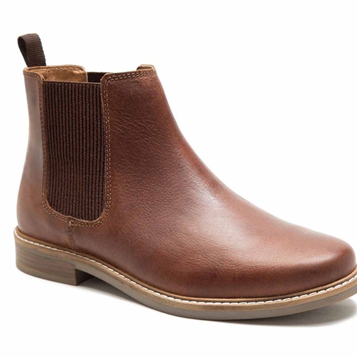 Thomas Crick Bamford Leather Mens Pull On Brown Chelsea Boots