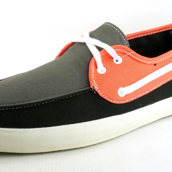 Vans Authentic Chauffeur Mens Lace Up Canvas Grey Black Red Pumps Boat Shoes