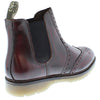 Frank James Warkton Leather Pull On Mens Brogue Chelsea Boots