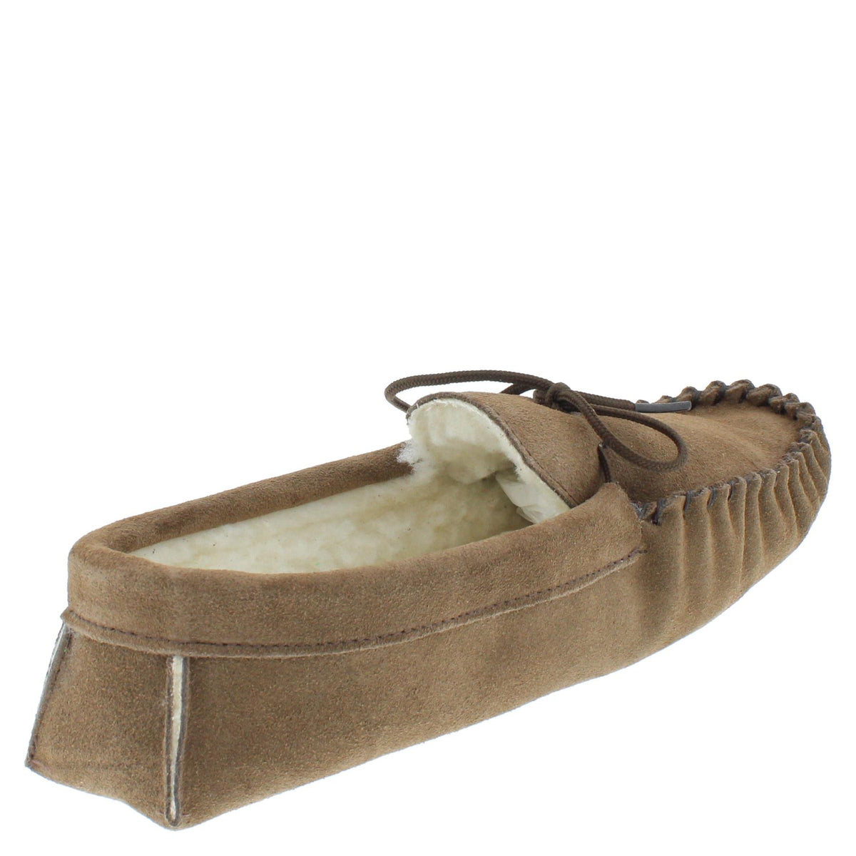 Coopers Suede Fleece Lined Soft Sole Mens Moccasin Slippers Made In England