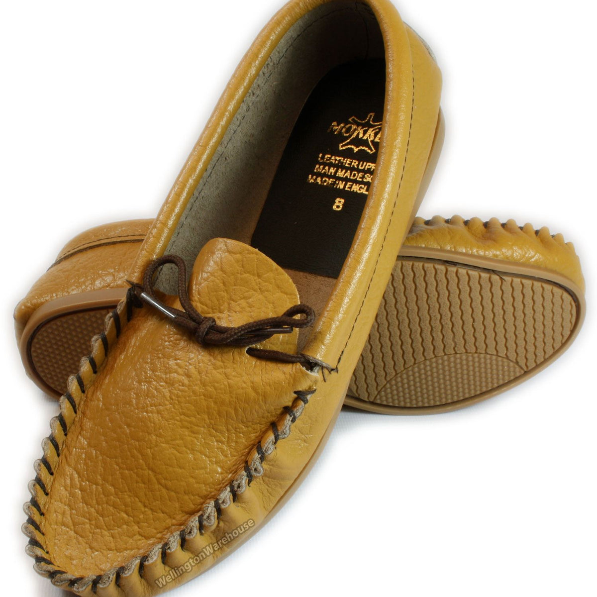 Coopers Moccasin Traditional Mens Leather Outdoor Slippers
