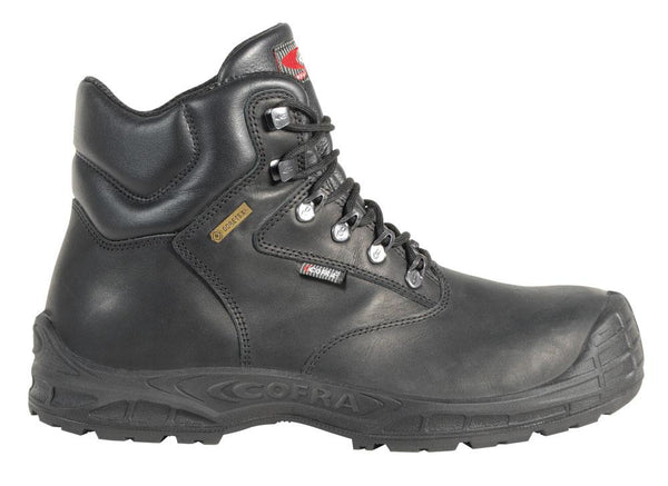 Cofra Hurricane Black Leather Gore-Tex Lace Toecap Misole Work Boots