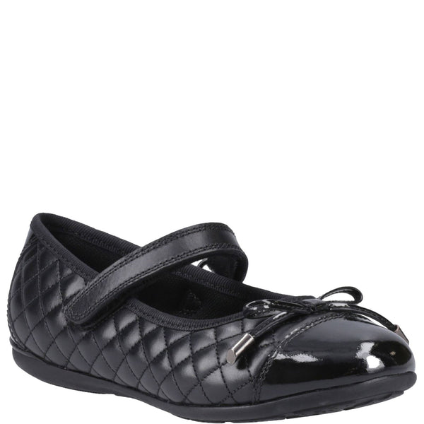 Hush Puppies Lottie Girls' Quilted Ballerina School Shoes