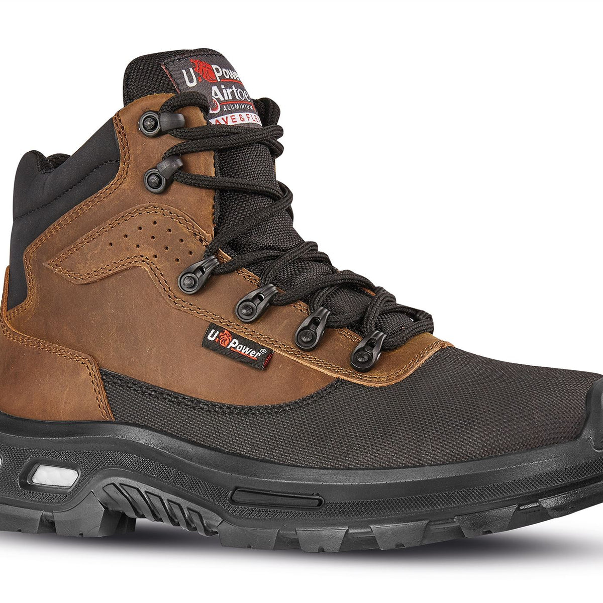 U-Power Floyd ESD Brown Lace Up Toecap Infinergy Midsole Lightweight Safety Boots