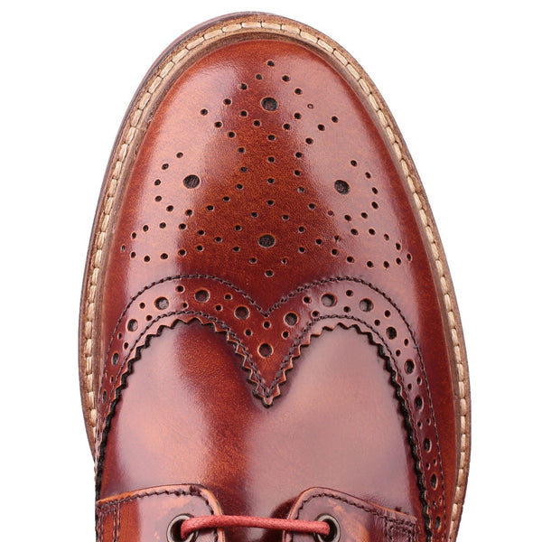 Base London Woburn Hi-Shine Brogue Shoes
