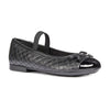 Geox Girls Black Elasticated Plie' Junior School Shoes