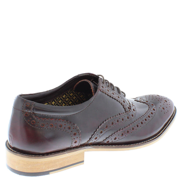 Herbert Frank Enfield Mens Leather Lace Up Wingtip Formal Gatsby Evening Brogue Shoes