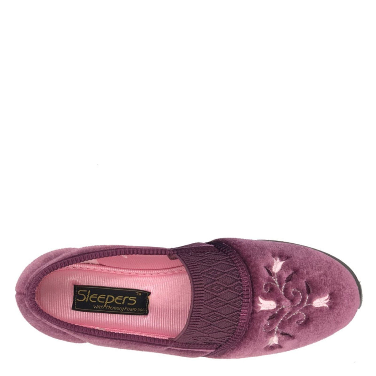 Sleepers Inez Gusset Throat Patterned Slippers