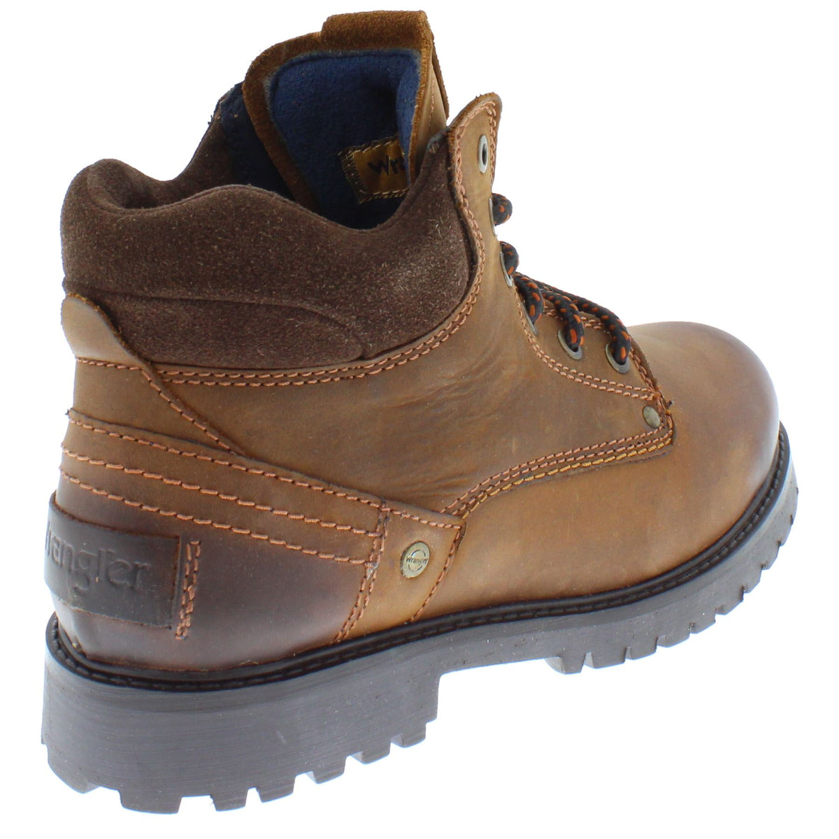 Wrangler Yuma Mens Leather Lace Casual Combat Boots