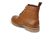 Frank James Bexley Leather Lace Up Brogue Rubber Sole Mens Boots