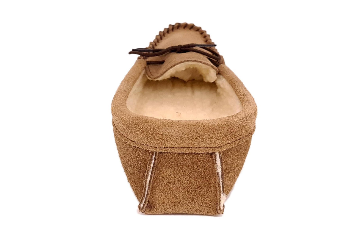 Coopers Suede Fleece Lined Soft Sole Mens Moccasin Slippers Made In England