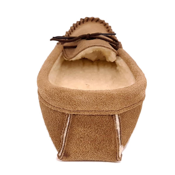 Coopers Suede Fleece Lined Soft Sole Mens Moccasin Slippers Made In England